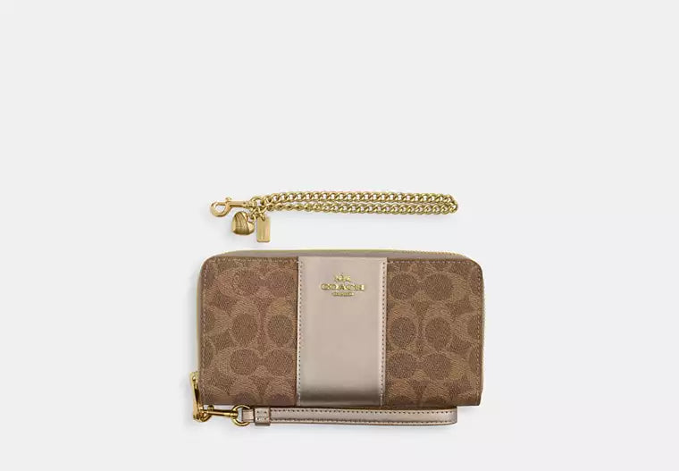 Coach - Boxed Long Zip Around Wallet In Signature Canvas (Preorden)