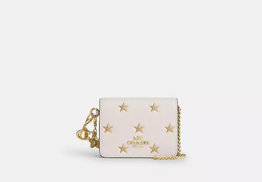 Coach - Boxed Mini Wallet On A Chain With Star Print (Preorden)