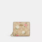 Coach - Snap Wallet In Signature Canvas With Floral Print (Preorden)