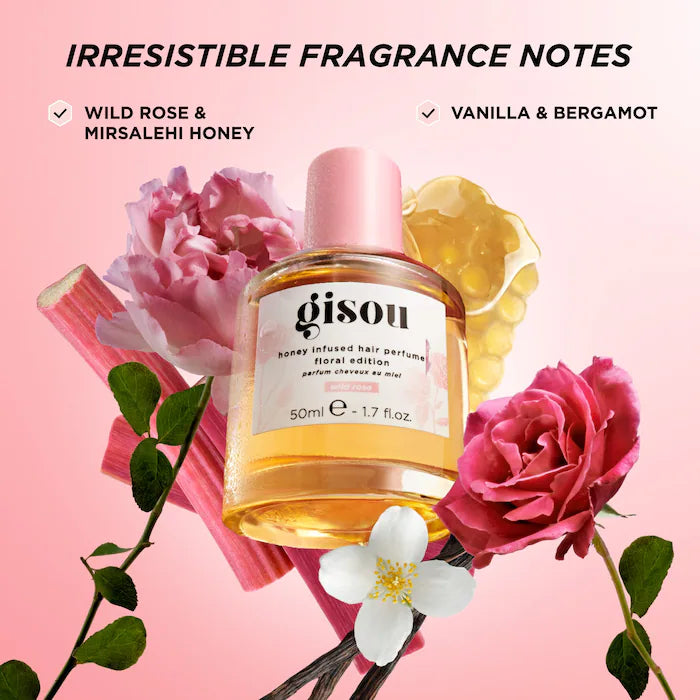 Gisou - Honey Infused Wild Rose Hair Perfume (Preorden)