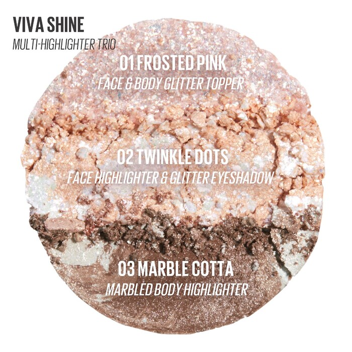 Kaja Viva Shine Bento Highlighter + Eyeshadow Palette (Preventa)