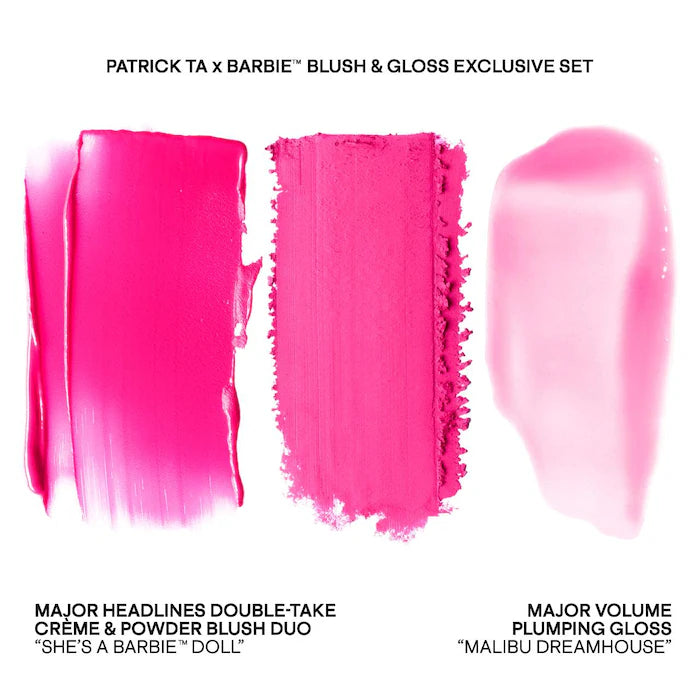 Patrick Ta x Barbie™ Blush Duo and Lip Plumper Set (Preorden)